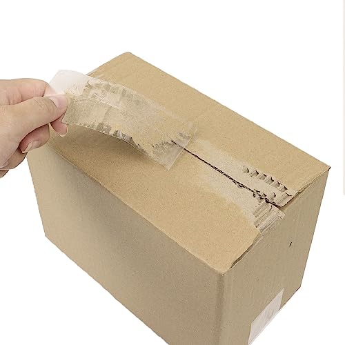 CHUANGSEED 6 Rollen,Clear packing tape with dispenser, 48mmx66m Packband Paketklebeband Transparent mit Plastik Abroller, Paketklebeband zum Verpacken von Paketen und Versandschachteln