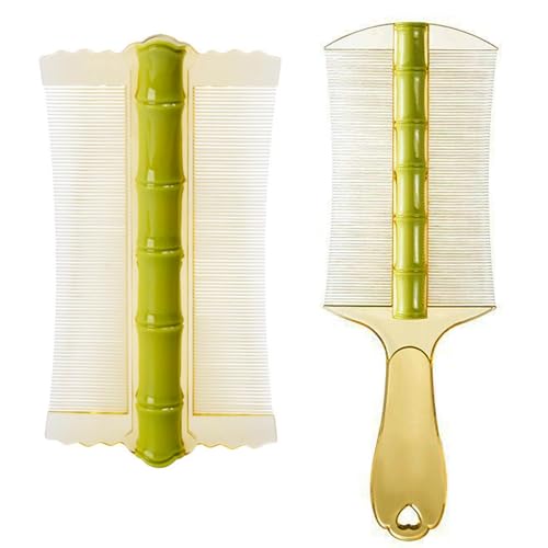 2Pcs Double Sided Fine Teeth Comb Dandruff Comb to Smooth Hair Ideal for Daily Use Removal Fleas Lice Dandruff and Tangles Suitable for Men and Women with Long Hair and Dandruffs Deeply clean