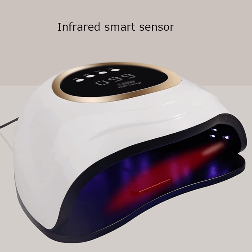 Lampada per Unghie UV LED. Lampada for Unghie ad Alta Potenza LCD. Display Nail Light Smart Sensor Sensor Nail Dryer Grande Space Phototerapia Machine for Manicure Negozio Asciugatura Rapida