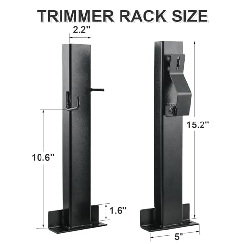 Fumingpal Weed Eater Racks for Open Trailer - Lockable Trimmer Rack Weedeater Rack Landscape Truck Holder Lawn Equipment Accessories with Lock - Thumbnail 3