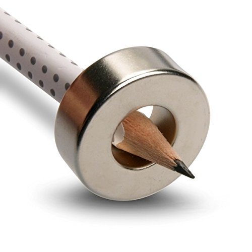 Anello magnetico da 26,0 (diametro) x 12,0 x 9,0 mm, supermagnete al neodimio N45 in nichel, con tenuta di 15,4 kg