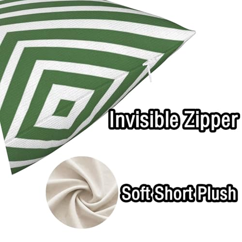 Housse coussin vert 50x50 lot de 2 | Solution textile douceur canapé