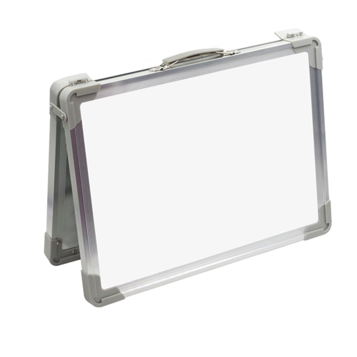 ULTECHNOVO Lavagna Magnetica Bianca da Tavolo Doppia Faccia Portatile in Lega di Alluminio e ABS per Casa e Scuola