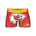 FOCO NFL Men's Officially Licensed Team Color Primary Logo Football Fan Essential Boxer Briefs Underwear - Kansas City Chiefs - Medium