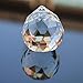 Petrichor Clear Crystal Hanging Ball Feng Shui Prisms Sun-Catcher Window Decorative Good Luck Prosperity - Home Decoration/Gifting (40 MM)