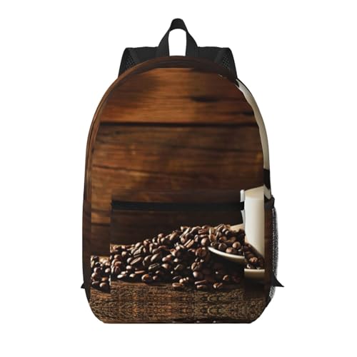 Sac à dos voyage imprimé café 43 cm pour protéger votre PC portable