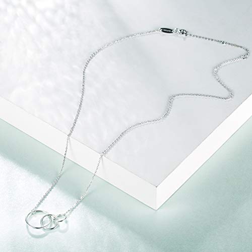 3 Sisters Necklace - 925 Sterling Silver Three Circles Friendship Sister Necklace For Women3
