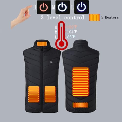 Kids Winter Heated Vest Windproof Lightweight Jacket for Boys Girls Winter Gift(Battery NOT Included) image 4