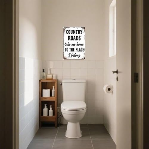 Carastora Vintage Metal Tin Sign – Country Life Inspired Wall Decor for Cabin, Home or Bedroom, Retro Rustic Style Take Me Home Accent, 8x12 Inch - Image 3