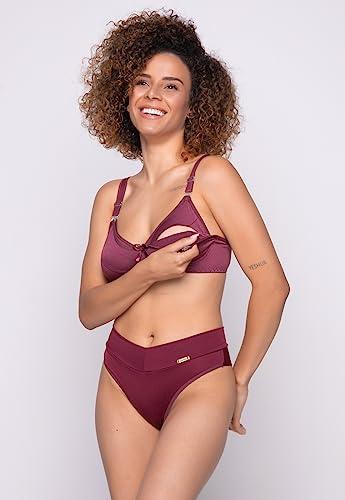 KIT 3 Sutiãs Amamentação Sem Bojo Gestante e Pos Parto (M)