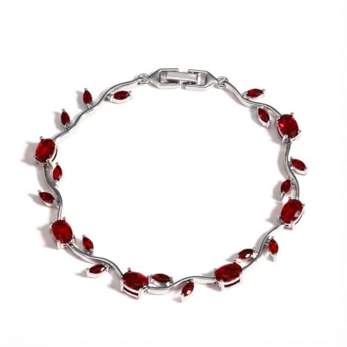 Image of Shining Diva Fashion Tulip Bracelet for Women, Floral Crystal, Anti Tarnish Jewellery Stylish Bracelet Gifts for Girls