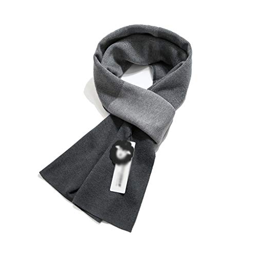 Scarves Winter Scarf Men Solid Colors Warm Soft Wool Scarves Luxurious Premium Cashmere Feel Festival Gift Box Fashion Elegant Scarf for Neck (Color : 4)