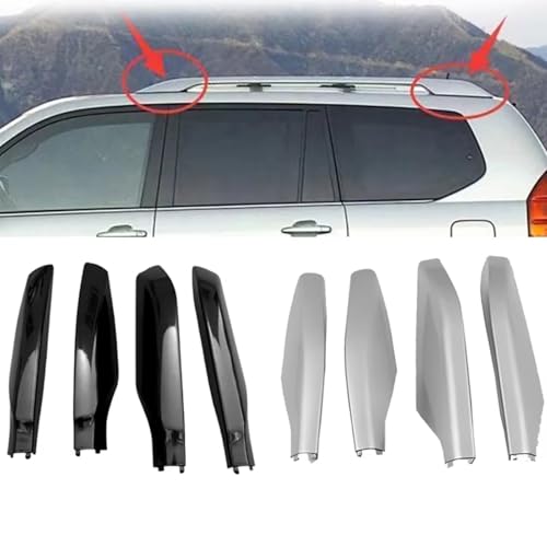 Barres de toit exclusives pour Lexus GX470 : cache-support clipsable argent