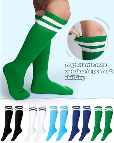 Derkue 5 Pair Kids Soccer Socks3
