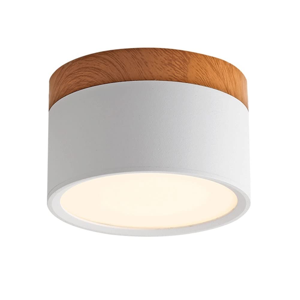 Close to Ceiling Lights Nordic Downlight Led Home Spotlight Wall Mounted Ceiling Surface Mounted Downlight Close to Ceiling Lamp for Office Bedroom Laundry Corridor Living Room Aisle (Color : Blue, (