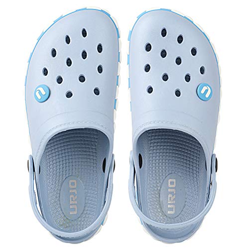 Image of URJO GEMS Kid's Clogs /Sandals with Adjustable Back Strap Ultra Soft & Flexibility Anti Skid Comfortable Waterproof Daily Mules Clogs /Sandals Boy's & Girl's