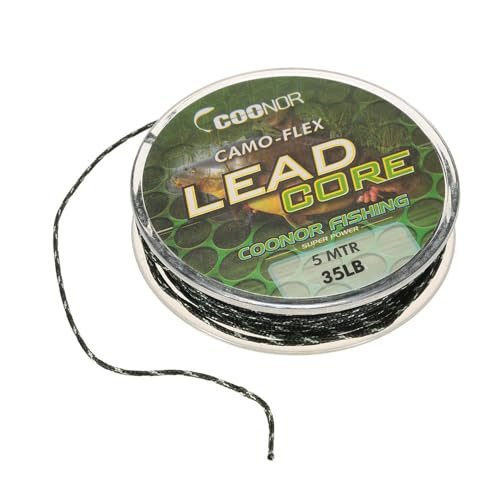 WOTAO Fishing Lead core 35lb 5m Leadcore Braided Camouflage Carp Fishing Line Hair Rigs Lead Core Fishing Tackle
