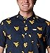 Columbia Men's Standard Super Slack Tide Shirt, WV - Navy Logo Print, Large
