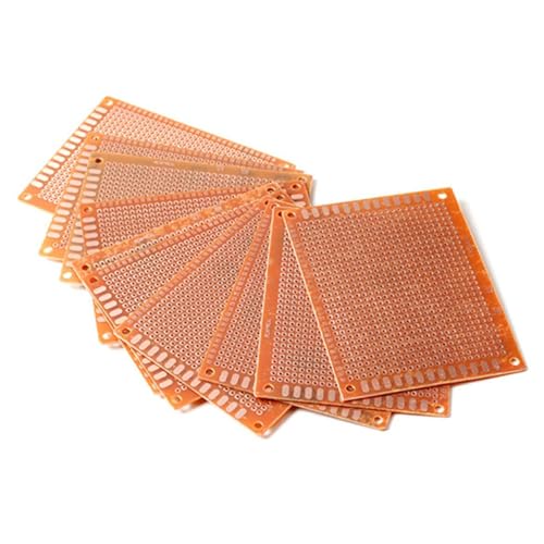 OSALADI 20 Peças 7X9 Protótipo De Placa De Ensaio Pcb 7 * 9Cm Placa Pcb Placa De Circuito DIY Solda
