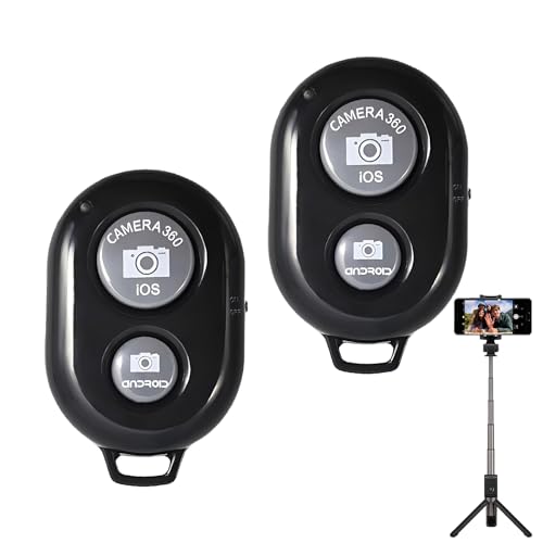 2 Pièces Télécommande Bluetooth Selfie sans Fil, Contrôle à Distance sans Fil pour Smartphones, Adapté pour Le Déclenchement de l'Obturateur Compatible...