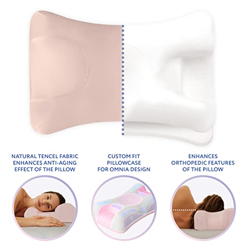 Sleep & Glow Omnia Tencel Pillowcase for Hair and Skin Fits the Unique Shape of the Sleep&Glow Omnia Pillow - Image 2