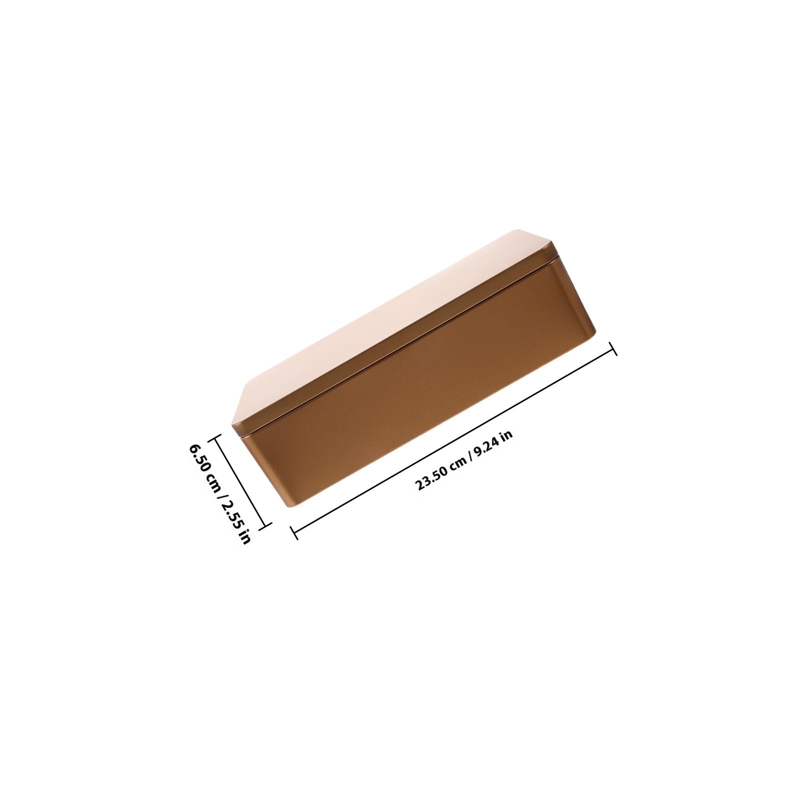 Tofficu Boîtes à Biscuits en Fer Blanc Rectangulaires Hermétiques 2 Pièces pour Rangement de Bijoux et Petits Objets Domestiques