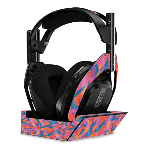 Image of MightySkins Glossy Glitter Skin Compatible with Astro A50 Wireless Headphones + Base Station (Gen 4) - Pop Camouflage | Protective, Durable High-Gloss Glitter Finish | Easy to Apply | Made in The USA