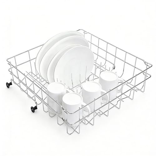 CDIWULDN 5304535380 Dishwasher Upper Rack Replacement for Kenmore Crosley Frigidaire Compatible with Part Numbers 154331502 5304498202 5304498220 5304517202 5304517201 AP7215765