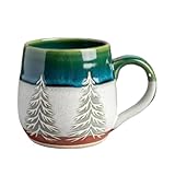 Chaies Taza De Café Navideña,Recipiente para Bebidas | Tazas de Té para Navidad con Patrón de Árbol de Resina - Perfecto Para Jóvenes, Hombres, Niños, Amigos, Mamá, Mujeres, Cocina, Fiestas, Granjas Y