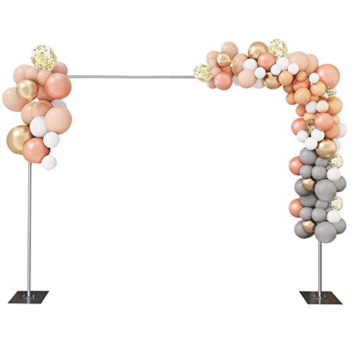 MhdunueSK 3x3M Pipe and Drape Backdrop Stand Kit,Backdrop Stand for Parties,4.9-9.8ft Adjustable Height,Max Load Bearing Capacity 66Lbs,Backdrop Holder for Wedding Hotels Photography