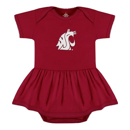 Image of Creative Knitwear College Baby Picot Bodysuit Dress - Team Logo, Multiple Colors, for Baby Girls (0-24 Months)