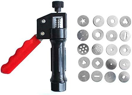 Clay Extruder, Hand-held Soft Clay Mud Squeezer with 20 Different Nozzles Biscuit Cake Decorating