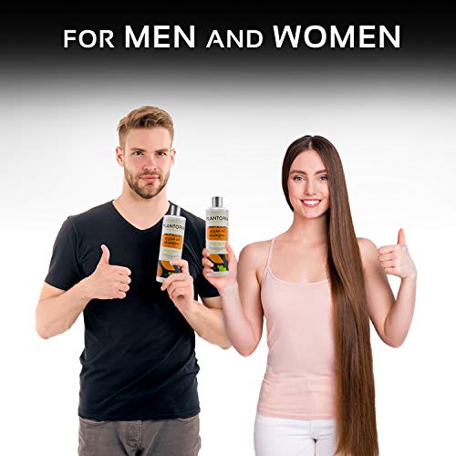 Plantoria Moroccan Argan Oil Shampoo | Plant Based Pure Vegan Organic Anti Dandruff & Frizz Hair Products For Women, Men, Teens, Kids | Natural Hair Shampoo With Coconut, Argan, Jojoba, Vitamin E #TOP6