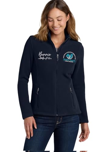 INK STITCH Women L217 Custom Stitching Embroidery Fleece Jackets - Multicolors2
