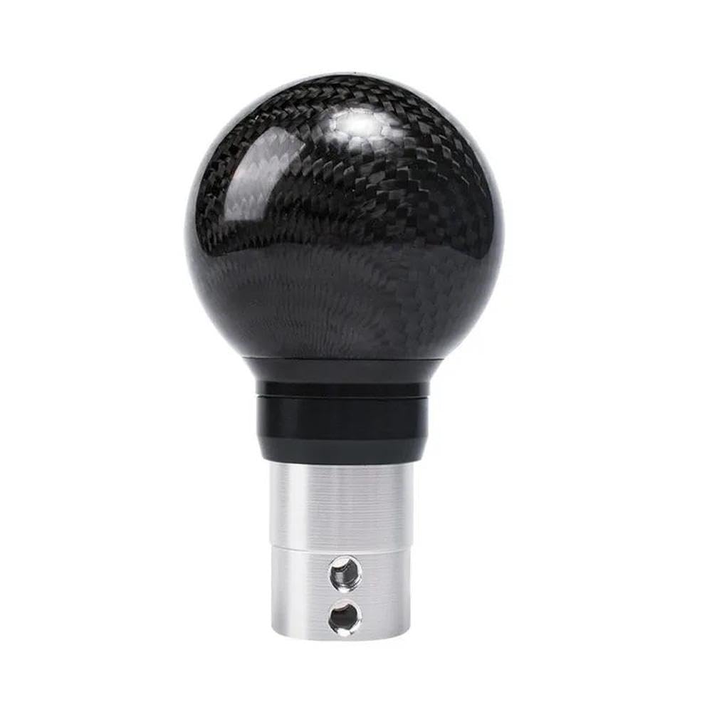 Sxqpocar Black Real Carbon Fiber Gear Shift Knob For Ford Mondeo 2013-2017 Gear Ball Head Shift Lever Head(Black)