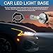Rebvugr 4PCS Car LED Headlight Base, Light Bulb Retainers, H7 Bulb Adapter LED light Retainer Clip, Car Accessories H7 Adapter Holders Fit for KIA K3 K4 K5 Sorento SportageR Coupe Grand Santa Fe
