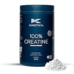 Kinetica Sports Creapure® 100% Creatine Monohydrate Powder - Unflavoured | 3.4g Creatine/Serve, 147 Servings/500g Pack | Vegan & Gluten Free | Optimum for High Physical Performance & Muscle Power