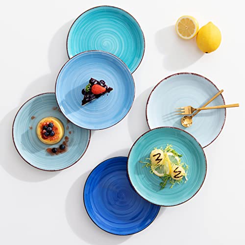 Vancasso OI-BONITA-BXP-ES Blue Salad Plate Set Of 6 thumb #6
