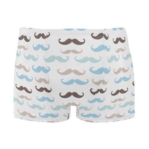 Father Day Beard Mustache Mens Swim Trunk Swimwear Bathing Suit Swim Brief Square Leg Board Short S B0403504