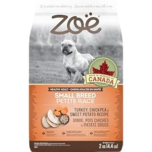 Zoë Dry Dog Food, Small Breed, Turkey/Chickpea/Sweet Potato Recipe, 2 kg