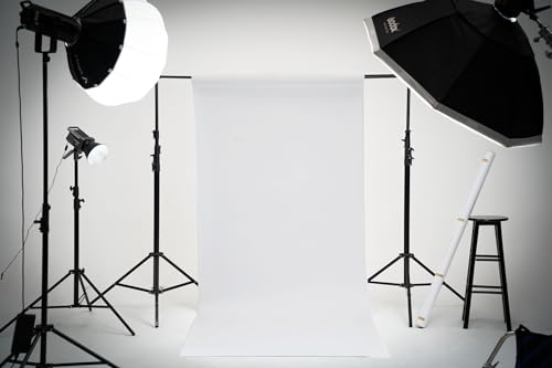 Kate Paper Backdrops for Photography Seamless Photo Background Paper (105''x32.8' Arctic White)