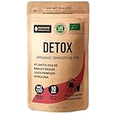 Detox Organic Smoothie Powder with Healthy Spirulina, Atlantic Dulse and Barley Grass Juice Powder, Premium Quality superfood from Europe