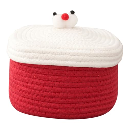 Panier de rangement en corde de coton pour éliminer le désordre du bureau