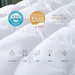 Luxury Goose Down Comforter Twin/Twin XL Goose Feather Duvet,750 Fill Power,Filled with Feather and DownFiber 70 OZ-All Season White Duvet Insert- 100% Organic Cotton 8 Corner Tabs 68 x 90 Inch