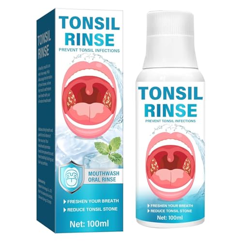 Tonsil Stone MouthwashAlcohol-Free Natural Oral Rinse Gentle Soothing for Tonsil Area Reduce Residue & Bad Breath Mild Mint Flavor Daily Oral Hygiene Care