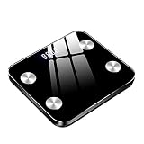 HOUDISAM Scale Digital Weight and Body Fat, Smart Bathroom Scale for Weight Loss, 330lbs, Safety Tempered Glass for Fitness Tracking for BMI, Visceral Fat, Muscle, Body Age etc Smart APP