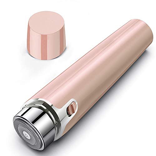 Kordain Facial Hair Removal for Women, Electric Painless Face Shaver, Waterproof Hair Razor Trimmer for Peach Fuzz Chin Cheek Upper Lip Arm Moustache (Rose Gold)