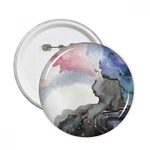 Badge rond aquarelle multicolore M pour décoration de vêtements