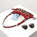 Fashionable Leopard Women's Crossbody Bag Shoulder Bag Clutch Purse- Vintage Chic for Everyday and Formal Occasions - Red