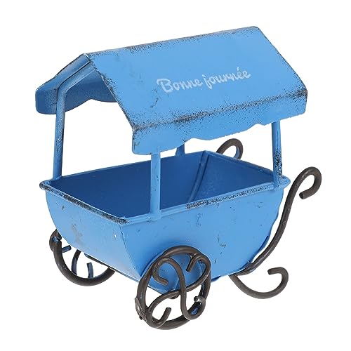 NOLITOY カート アクセサリー 小道具 手押し車用浴槽 亜鉛メッキ花瓶 ミニ手押し車 手押し車の付属品 ミニチュア手押し車 ドールハウストロリー 台車 家庭用カート ピアノ塗装